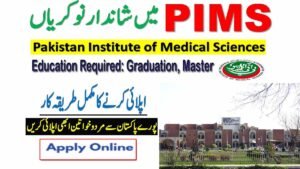 New Jobs In PIMS 2022