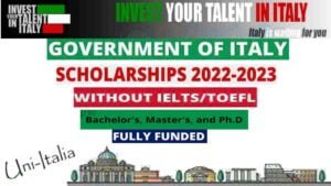 Latest Scholarship For Free Study In Italy For Pakistani Students