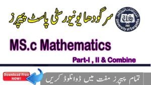 MSc Mathematics past papers