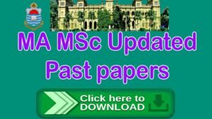 Punjab University updated past papers